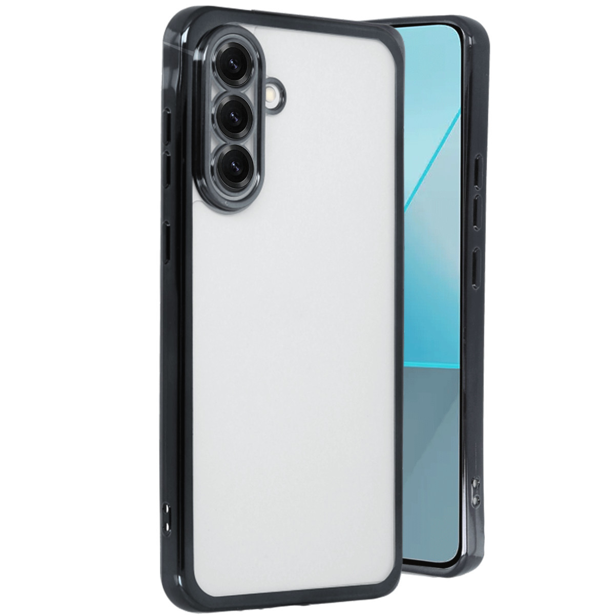Newface Samsung Galaxy A56 Kılıf Razer Lensli Silikon - Siyah — görsel 5