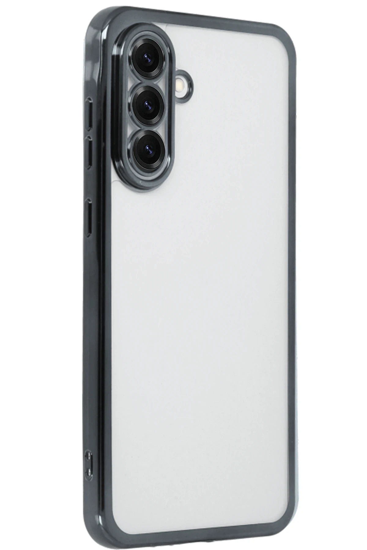 Newface Samsung Galaxy A56 Kılıf Razer Lensli Silikon - Siyah