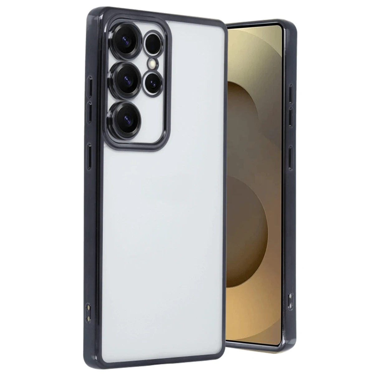 Newface Samsung Galaxy S25 Ultra Kılıf Razer Lensli Silikon - Siyah — görsel 3