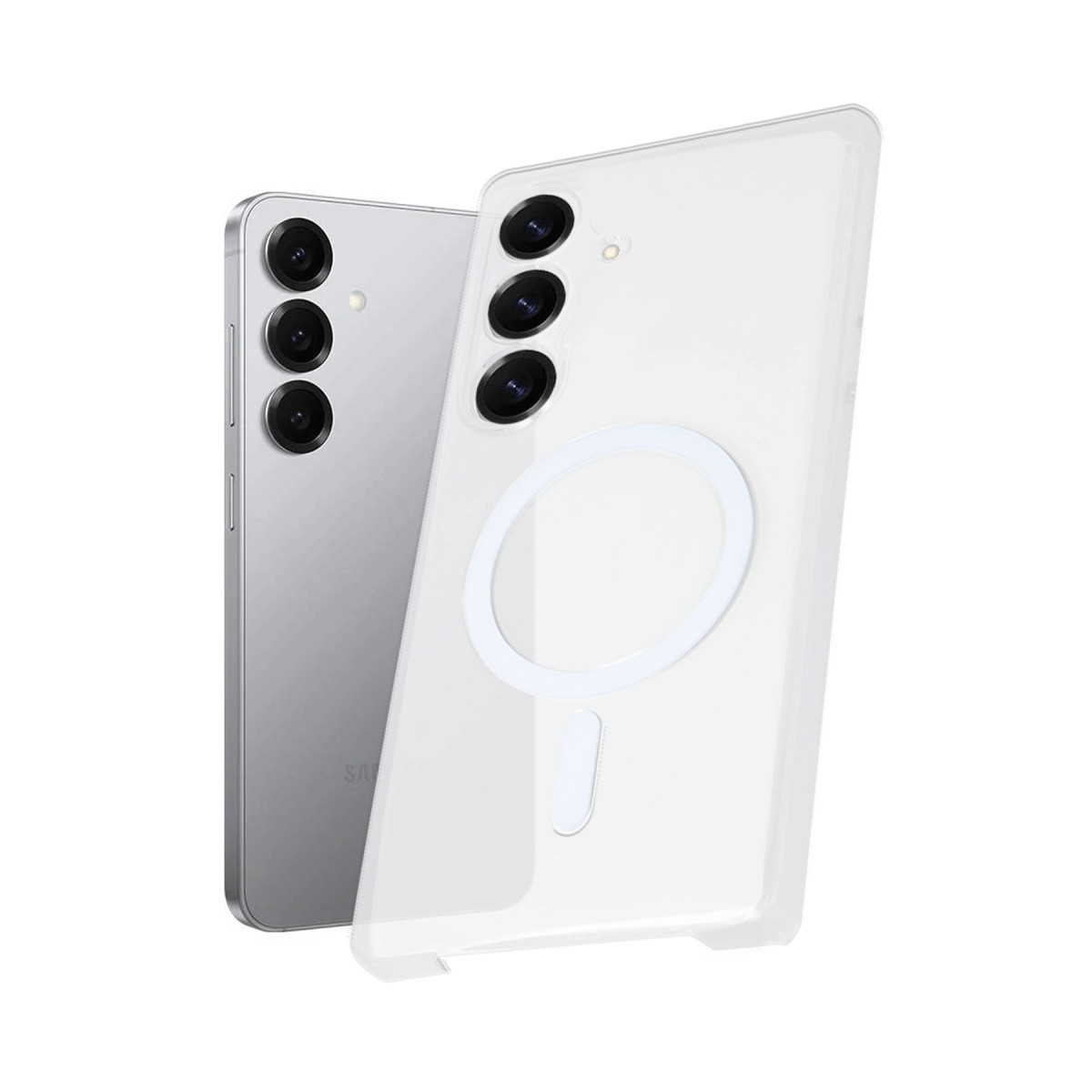 Newface Samsung Galaxy S25 Kılıf PC Zara Magsafe Şeffaf Kılıf - Şeffaf — görsel 3