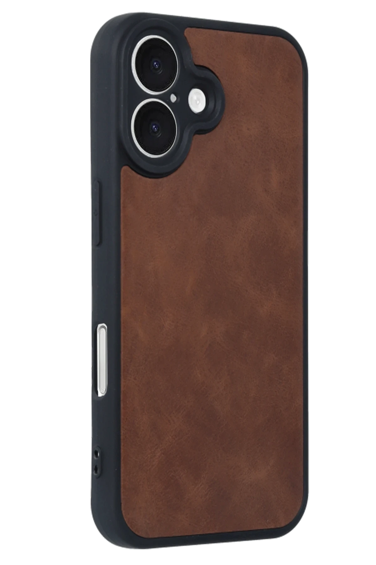 Newface iPhone 16 Kılıf Aras Deri Kapak - Taba