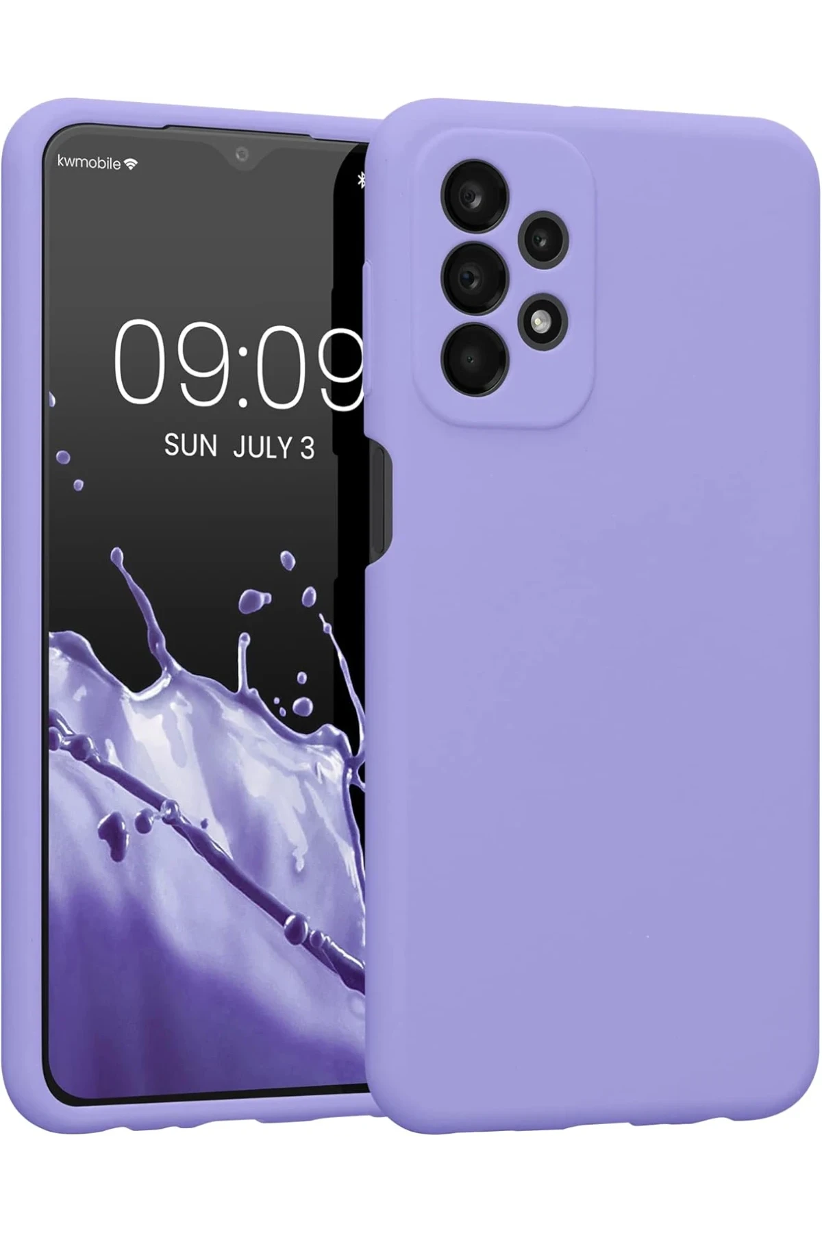 Newface Samsung Galaxy A23 4G Kılıf First Silikon - Lila