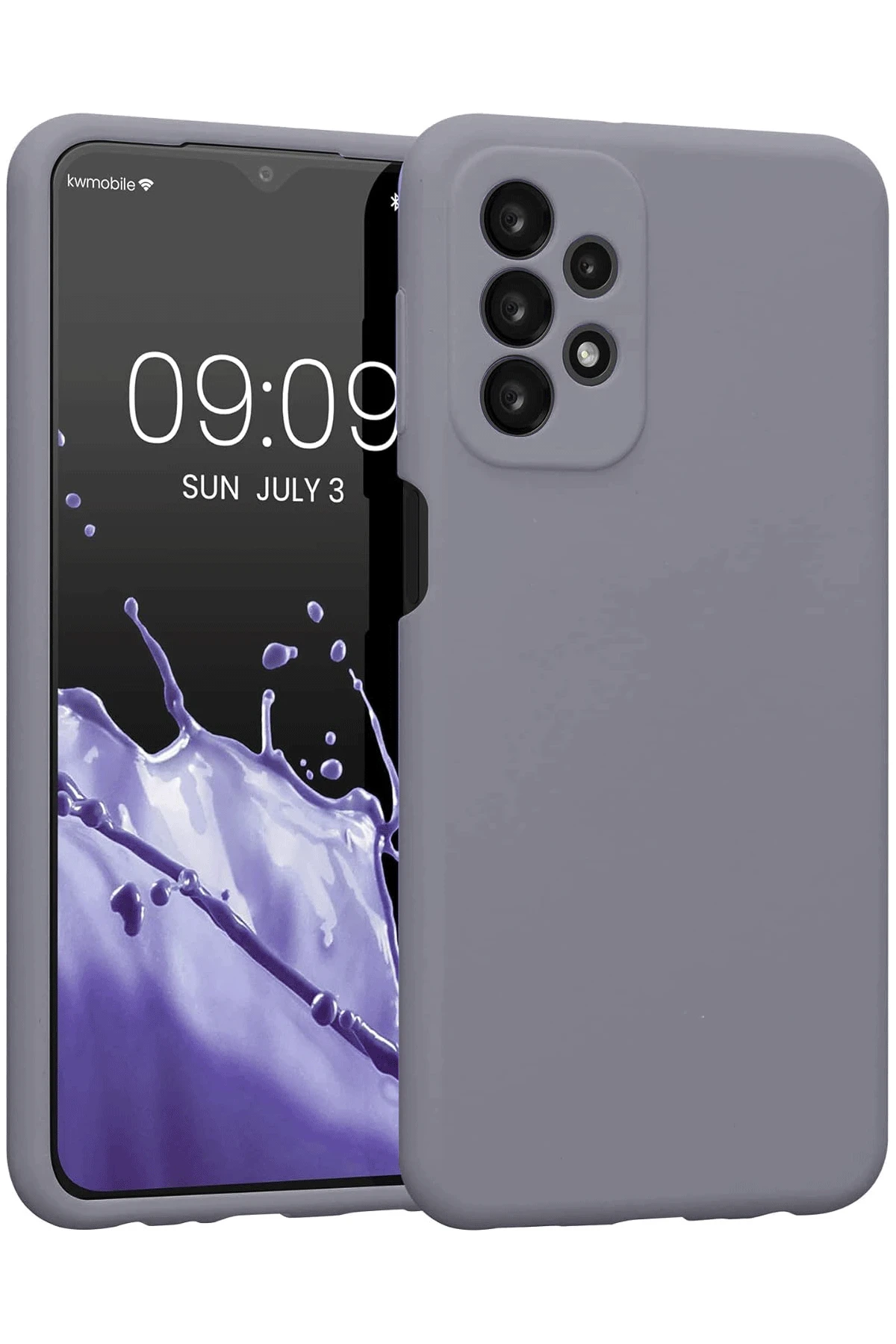 Newface Samsung Galaxy A23 4G Kılıf First Silikon - Gri