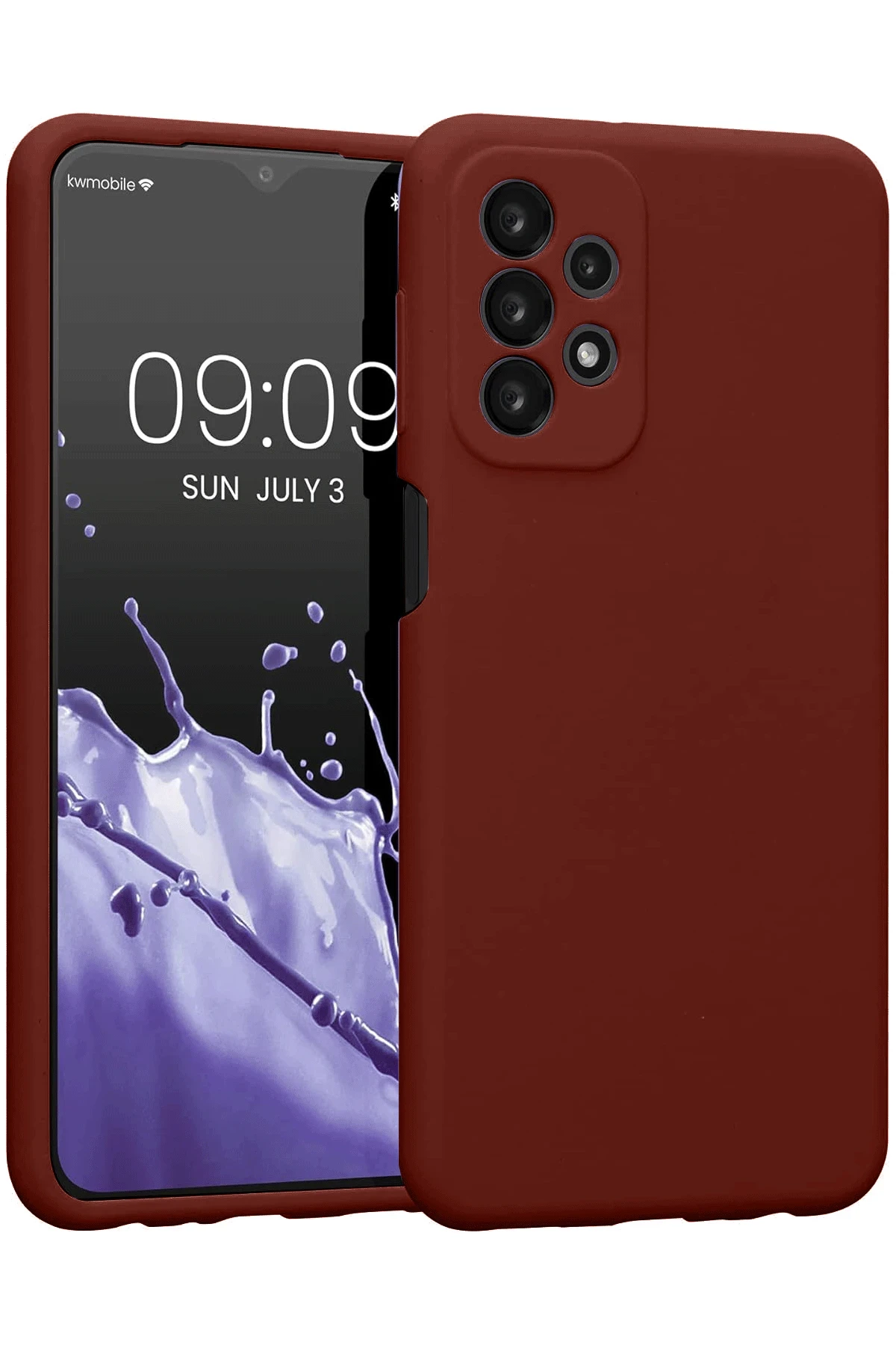Newface Samsung Galaxy A23 4G Kılıf First Silikon - Bordo