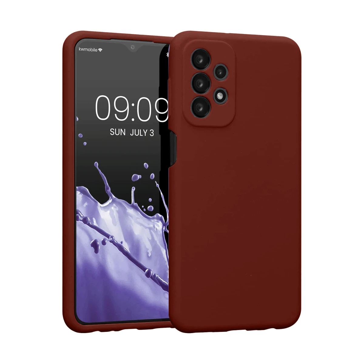 Newface Samsung Galaxy A23 4G Kılıf First Silikon - Bordo — görsel 2