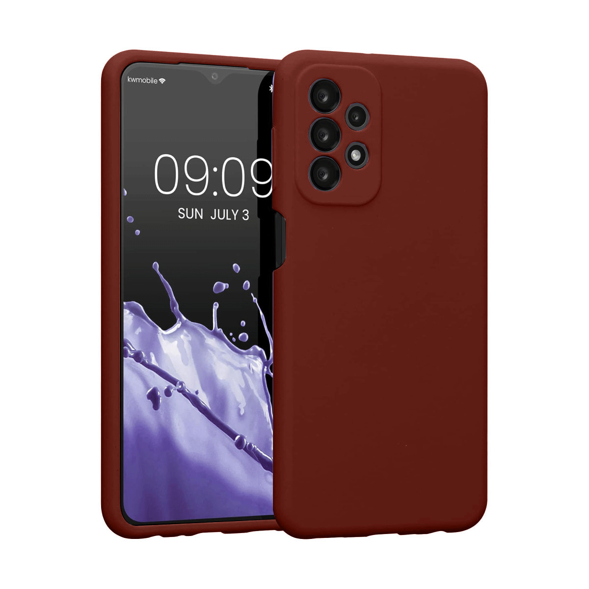 Newface Samsung Galaxy A23 4G Kılıf First Silikon - Bordo — görsel 3