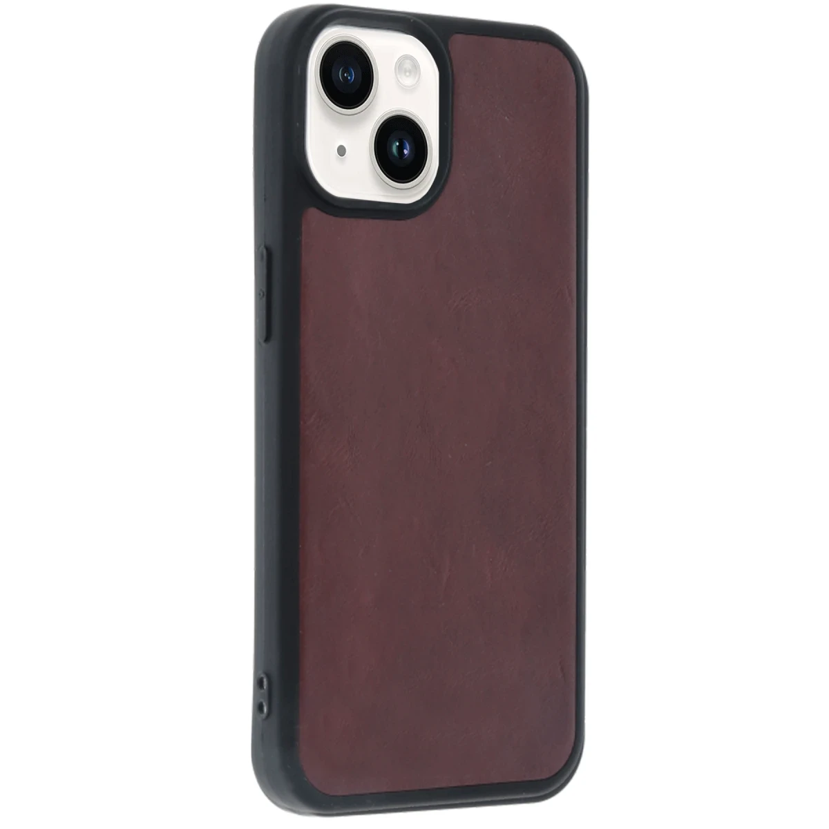 Newface Apple iPhone 14 Kılıf Aras Deri Kapak - Bordo