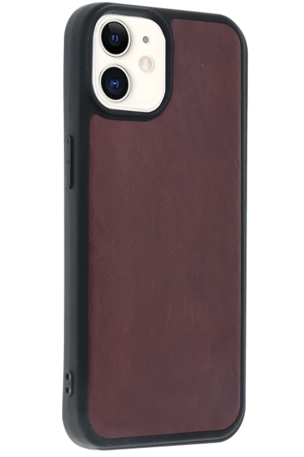 Newface iPhone 11 Kılıf Aras Deri Kapak - Bordo