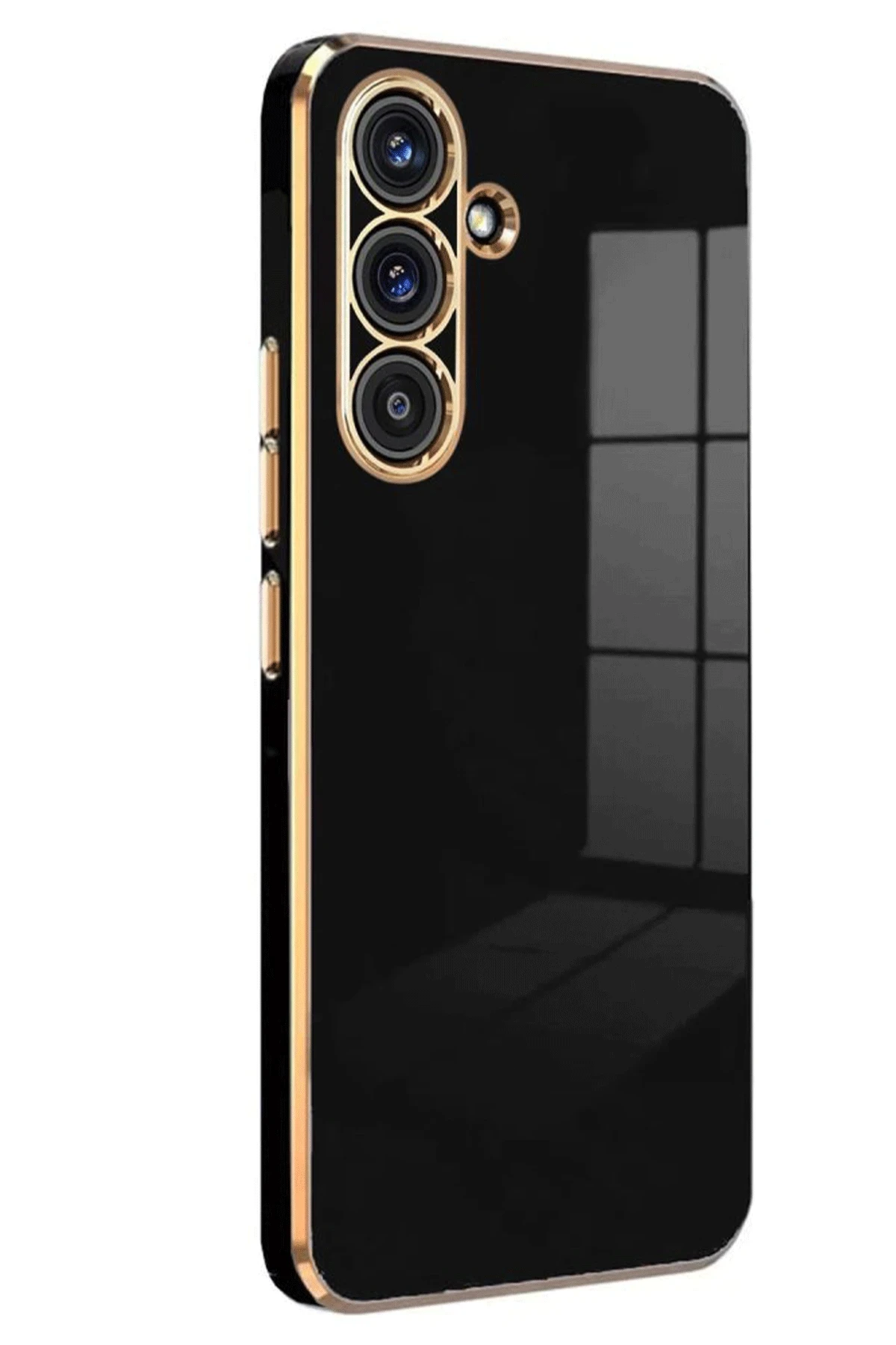 Newface Samsung Galaxy S25 Plus Kılıf Volet Silikon - Siyah