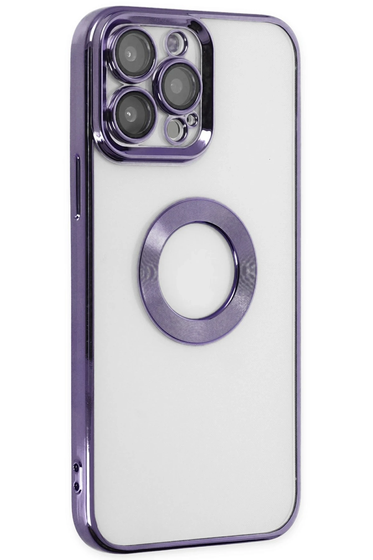 Newface Apple iPhone 13 Pro Max Kılıf Slot Silikon - Mor — görsel 2