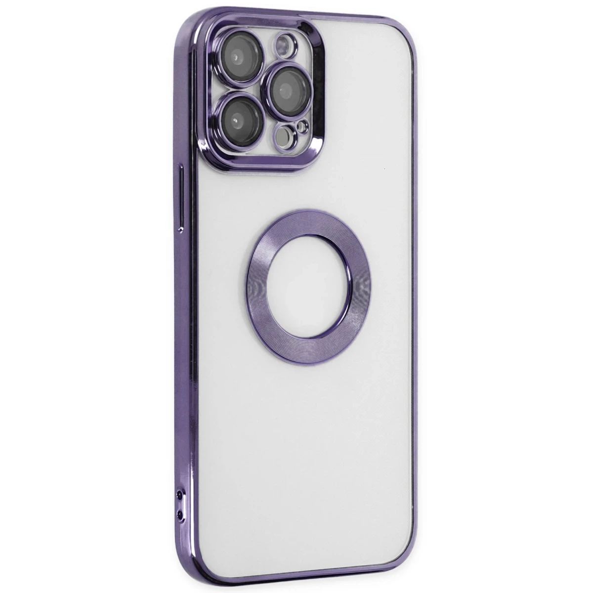 Newface Apple iPhone 13 Pro Max Kılıf Slot Silikon - Mor — görsel 4