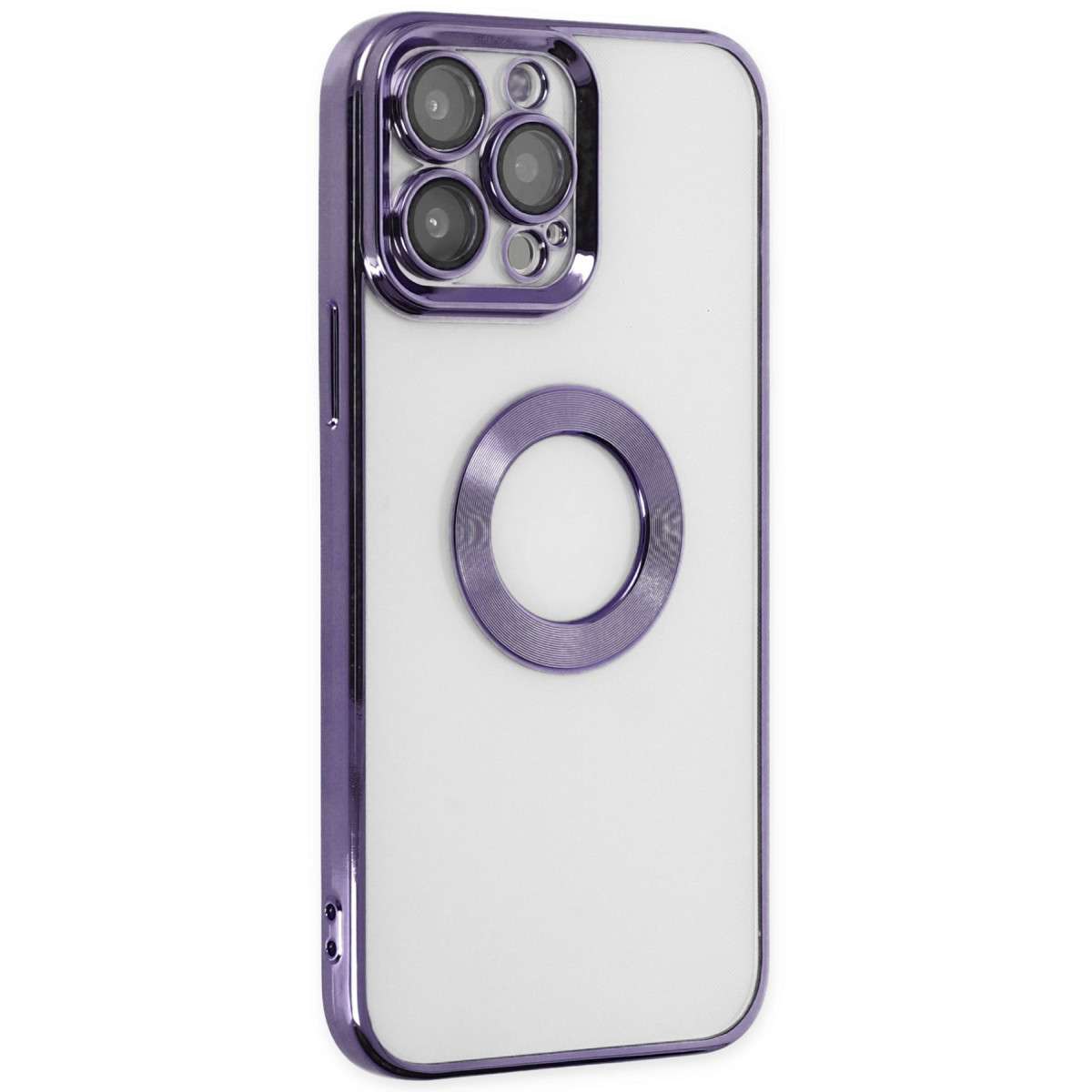 Newface Apple iPhone 13 Pro Max Kılıf Slot Silikon - Mor — görsel 6