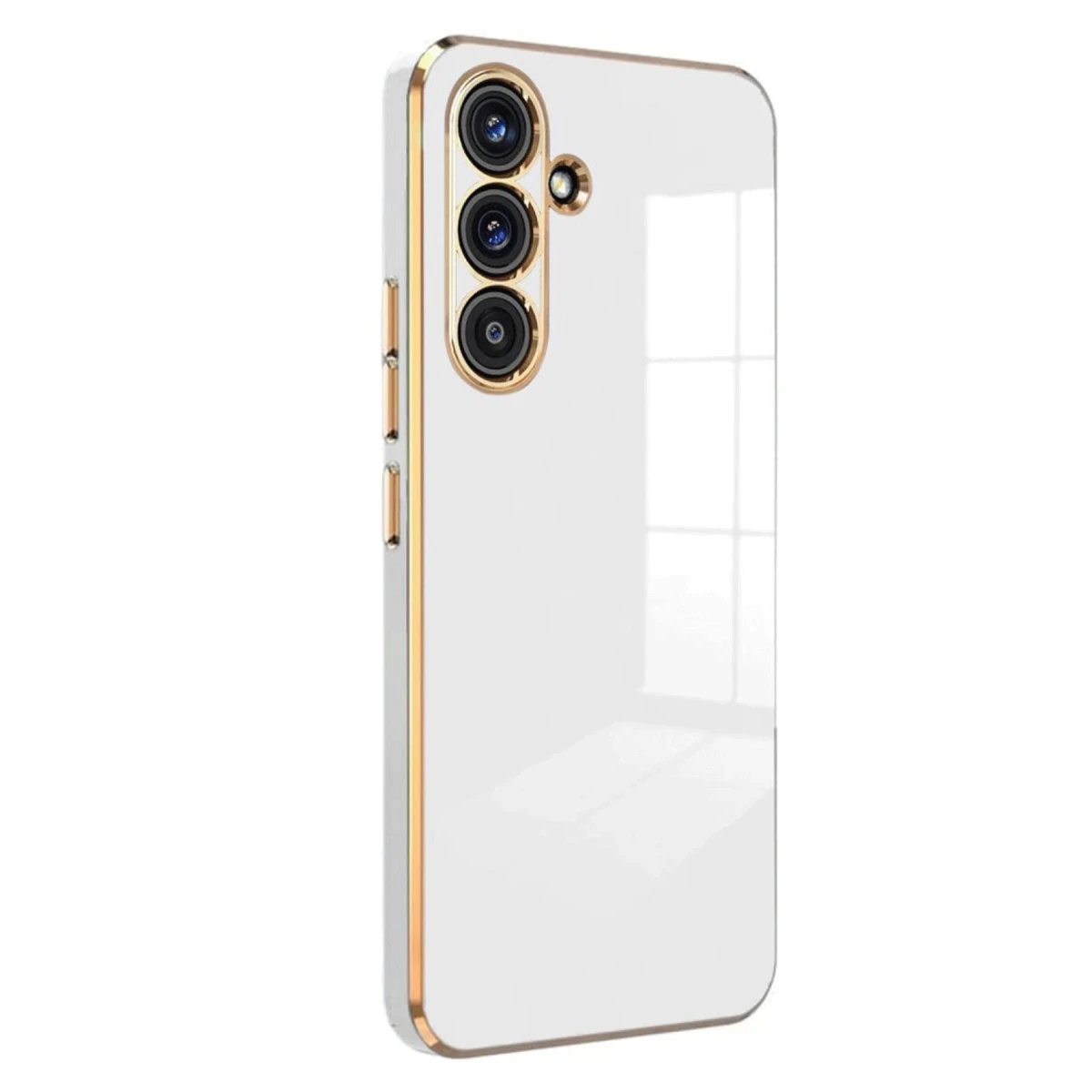 Newface Samsung Galaxy M34 5G Kılıf Volet Silikon - Beyaz