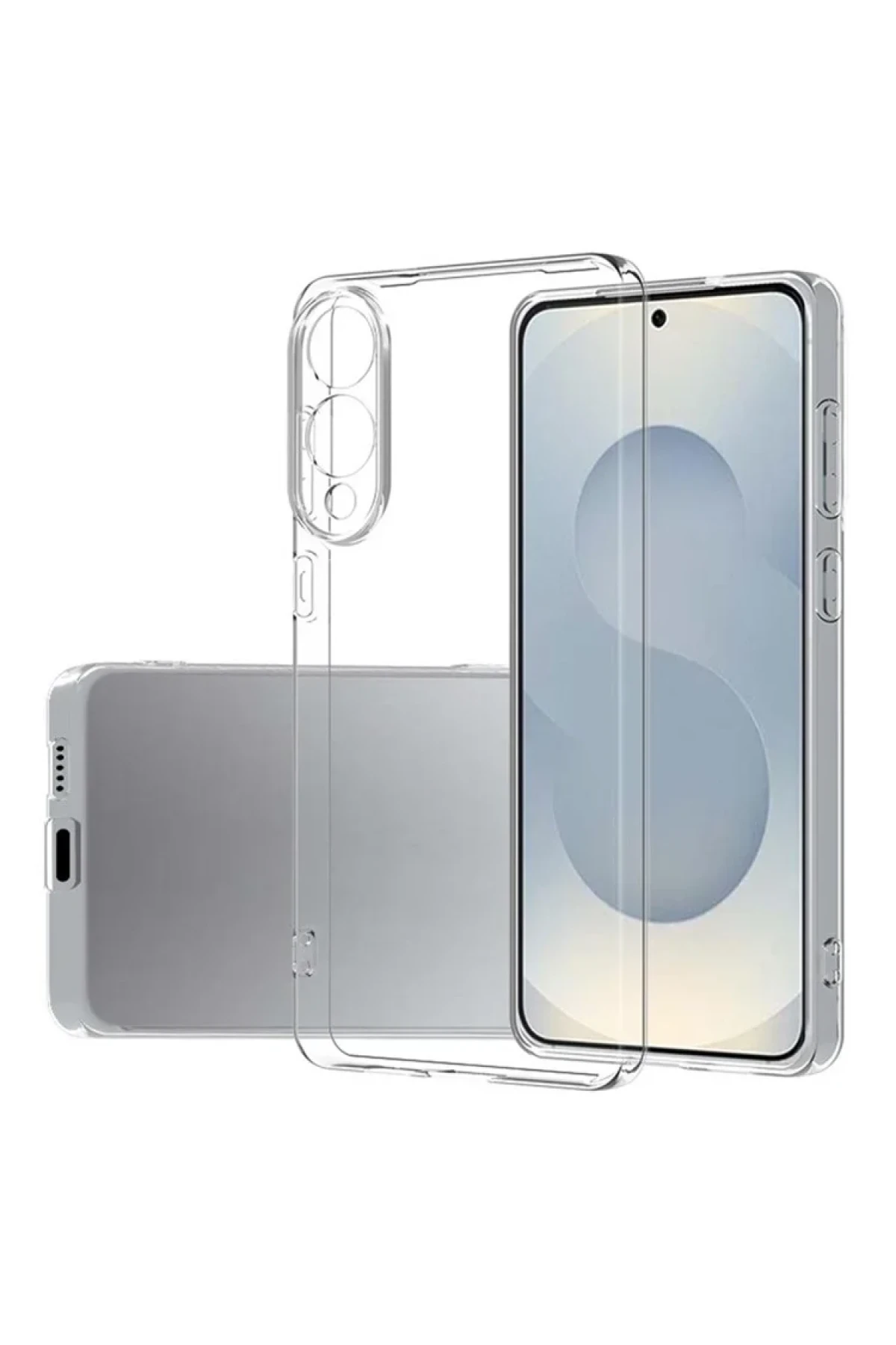Newface Samsung Galaxy S25 Edge Kılıf Lüx Şeffaf Silikon