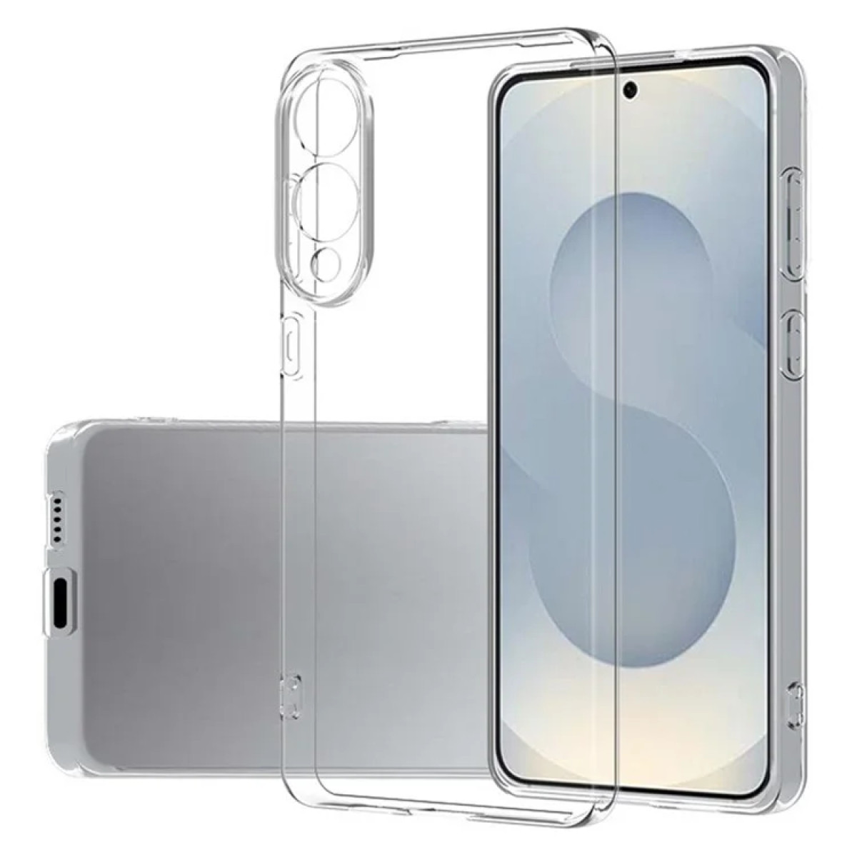Newface Samsung Galaxy S25 Edge Kılıf Lüx Şeffaf Silikon — görsel 6