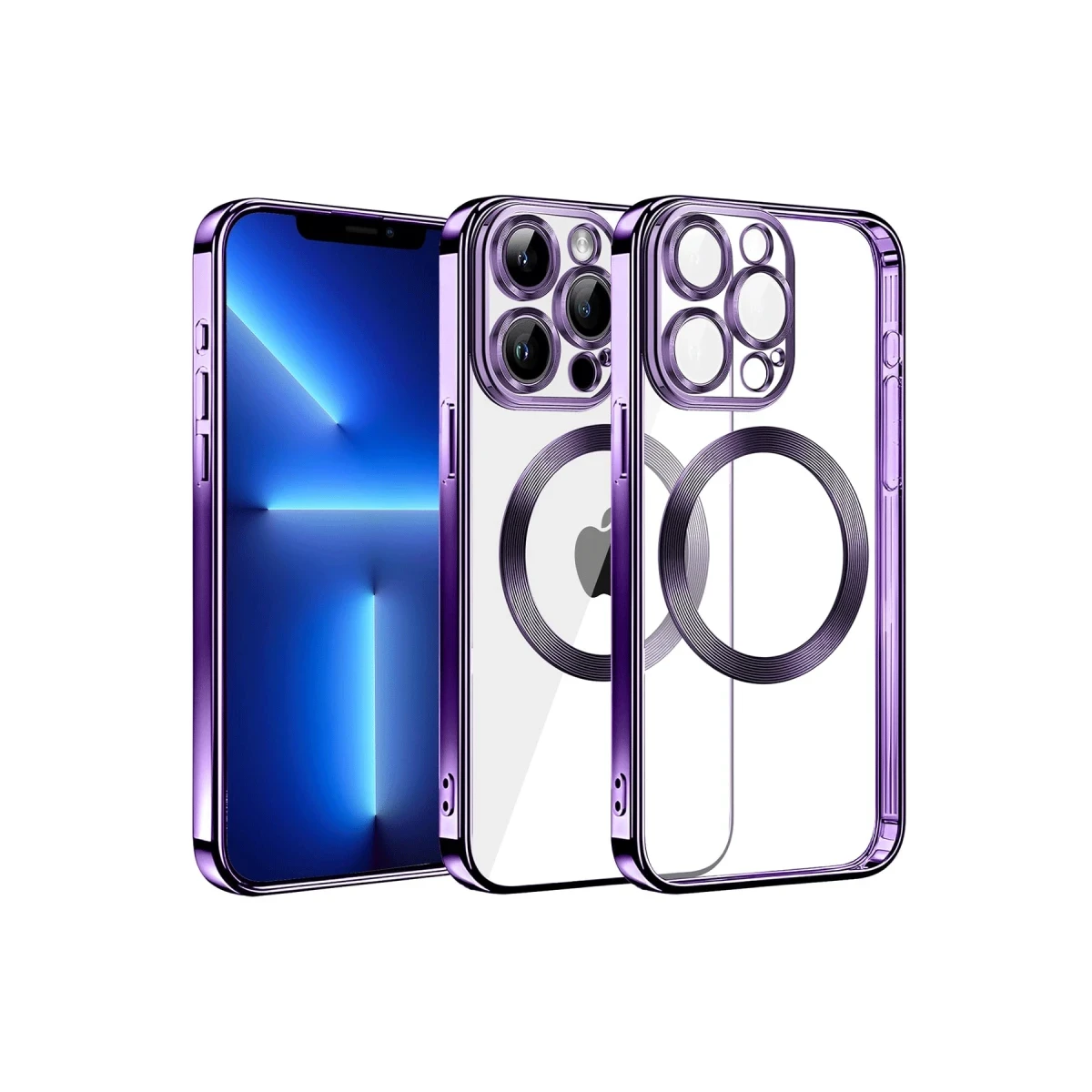 Newface Apple iPhone 13 Pro Max Kılıf Slot Silikon - Mor — görsel 3