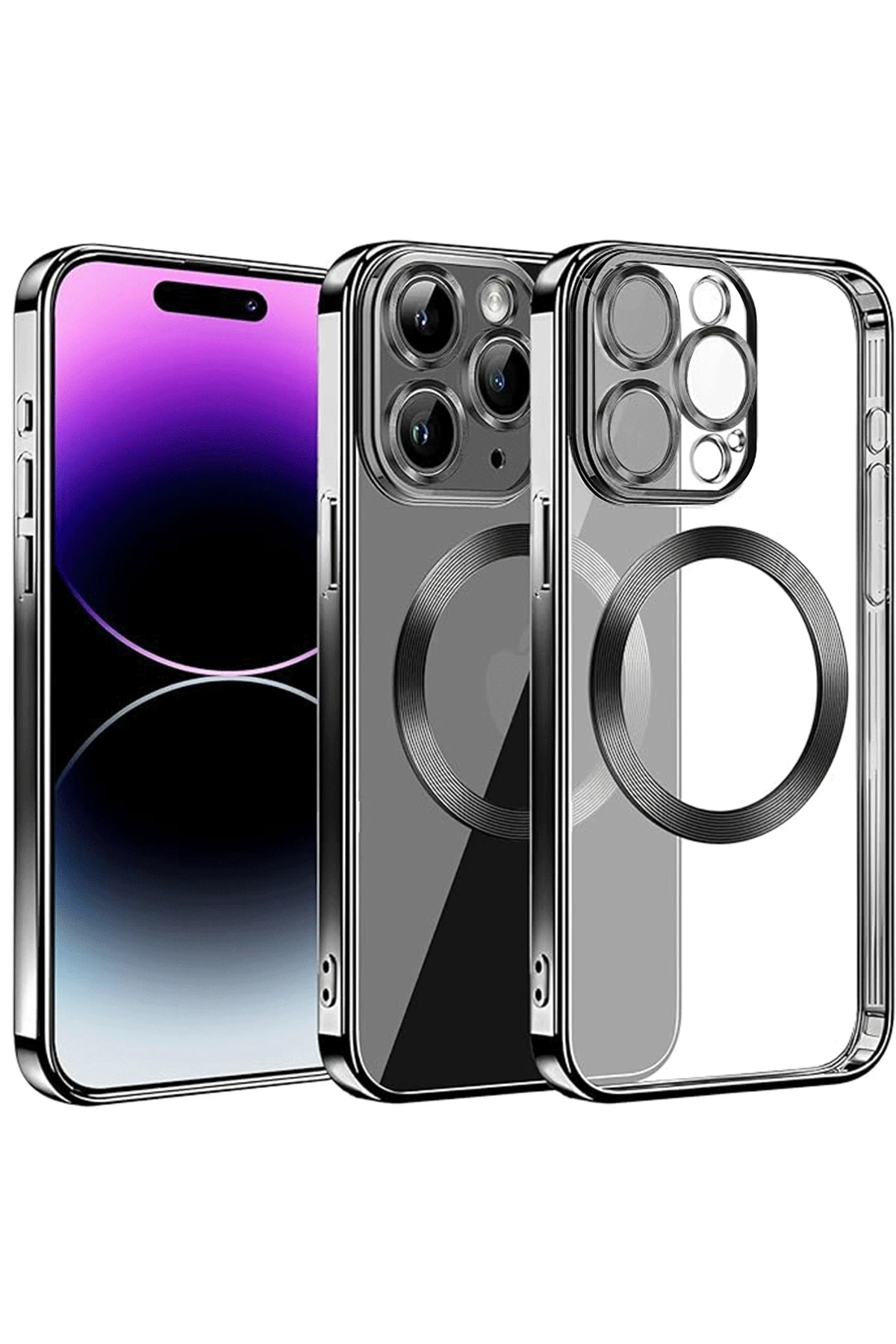 Newface iPhone 13 Pro Max Kılıf Slot Silikon - Siyah