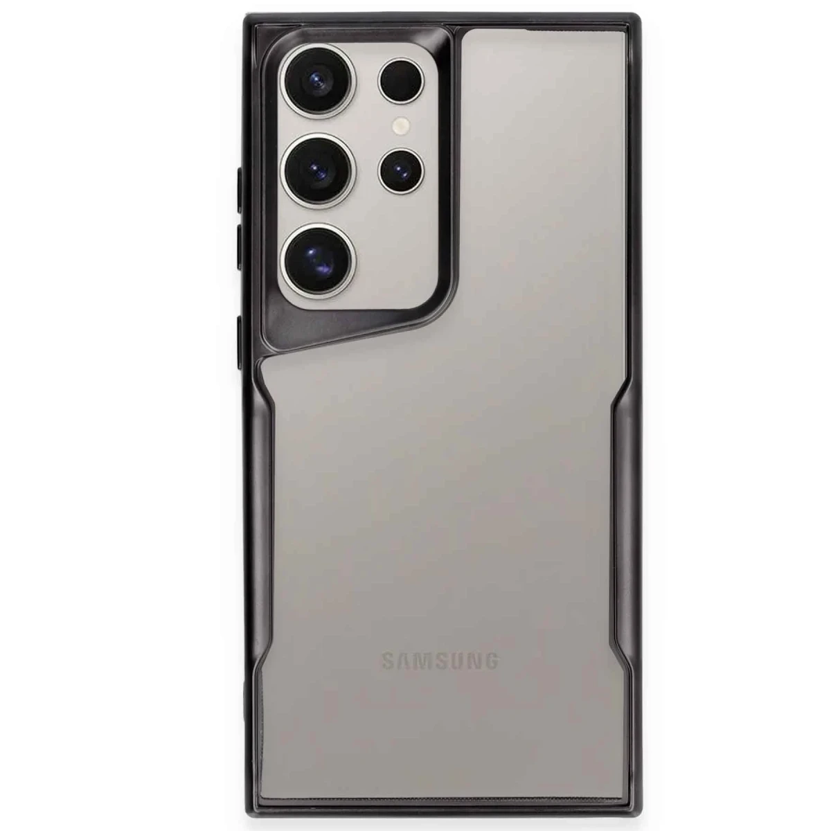 Newface Samsung Galaxy S25 Ultra Kılıf Boyi Silikon Kapak - Siyah — görsel 4