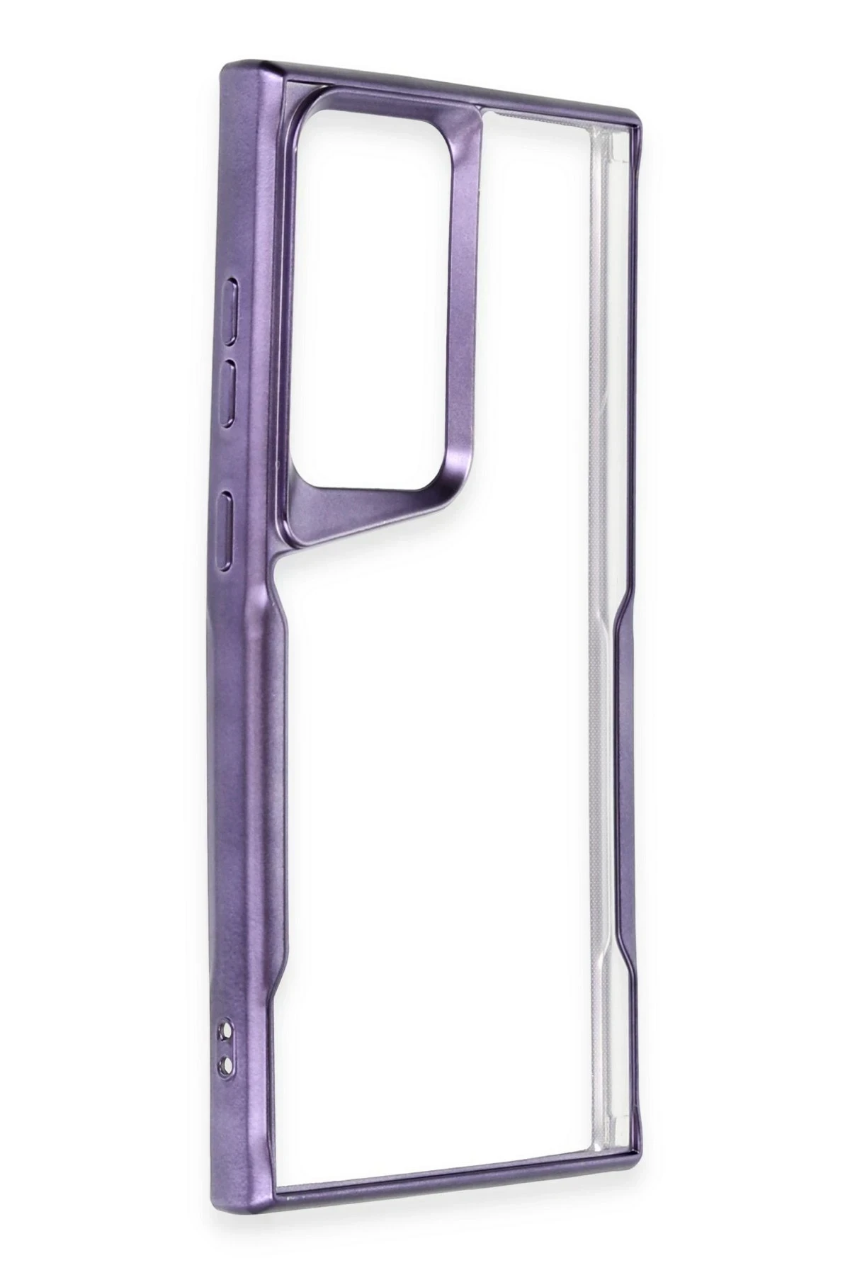Newface Samsung Galaxy S25 Ultra Kılıf Boyi Silikon Kapak - Derin Mor