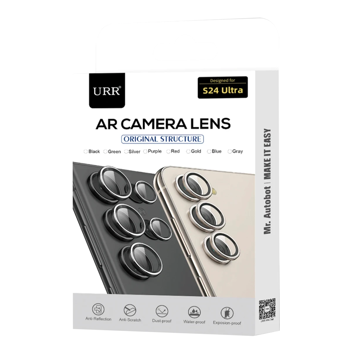 URR Samsung Galaxy S25 AR Kamera Lens Koruyucu - Yeşil