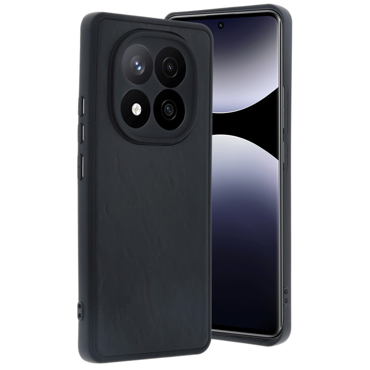 Newface Xiaomi Redmi Note 14 Pro 5G Kılıf Aras Deri Kapak - Siyah — görsel 5