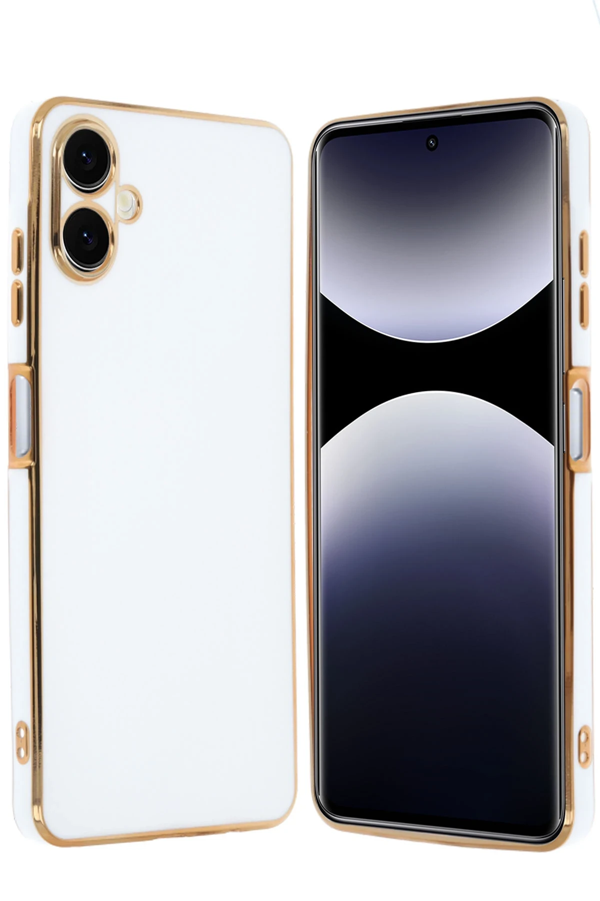 Newface Samsung Galaxy A06 Kılıf Volet Silikon - Beyaz