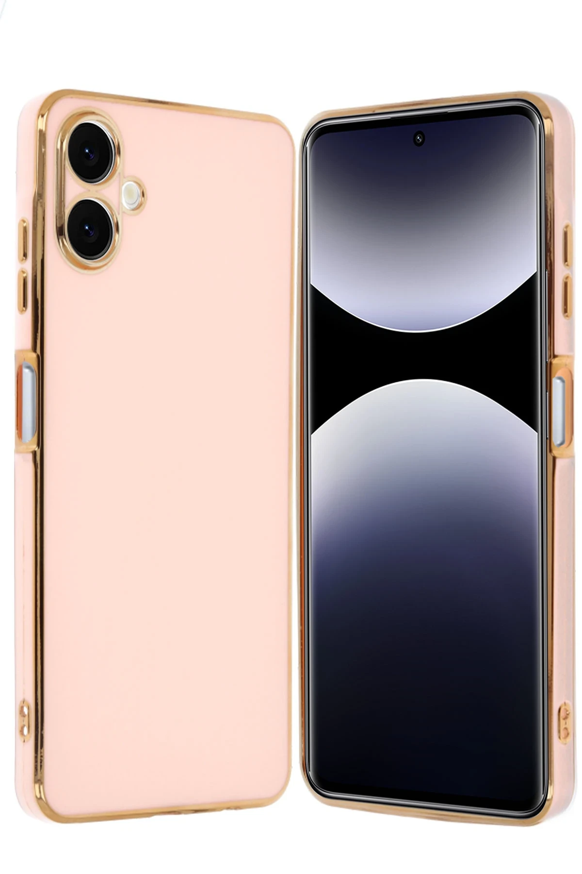 Newface Samsung Galaxy A06 Kılıf Volet Silikon - Pembe