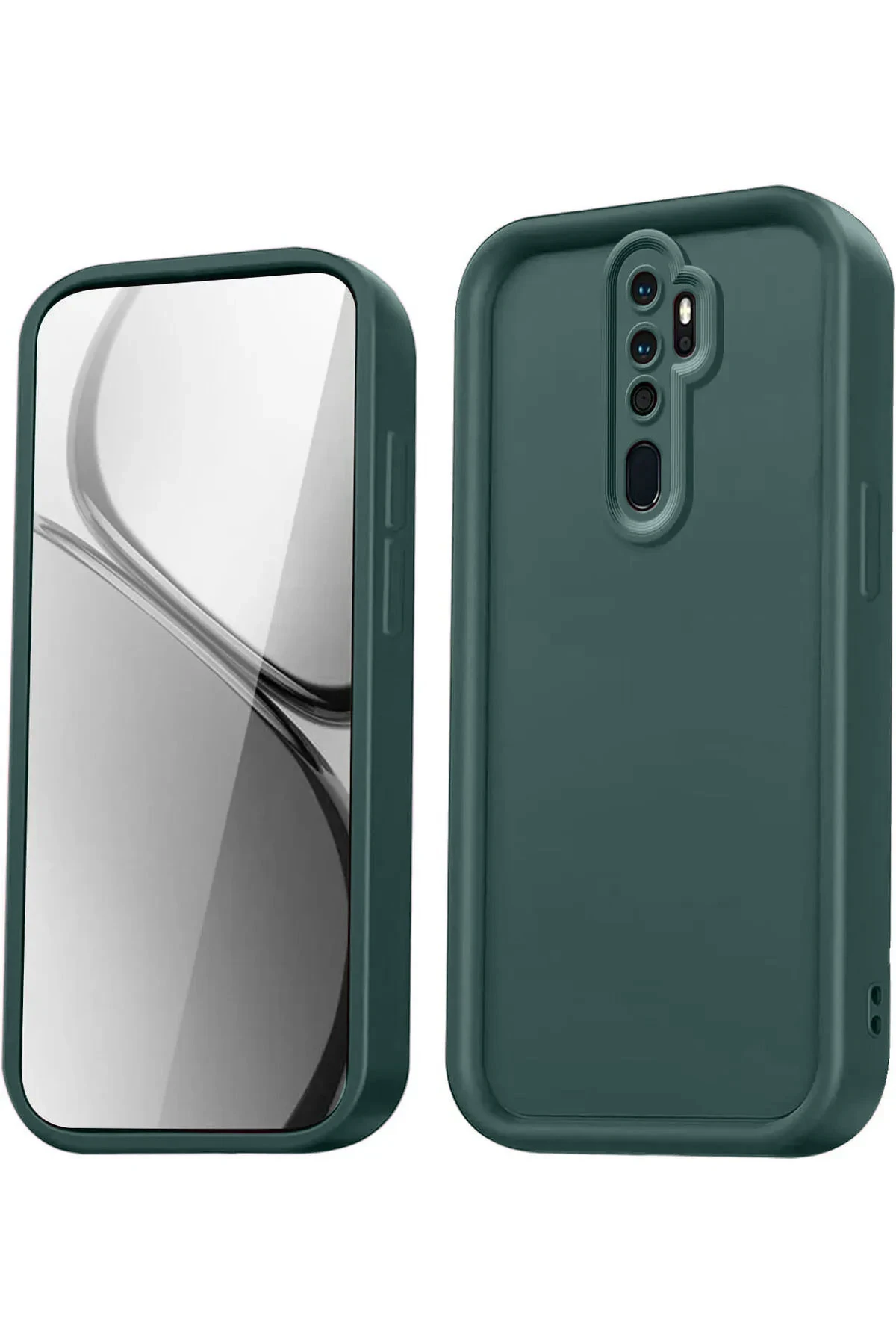 Newface Xiaomi Redmi Note 8 Pro Kılıf Viera Silikon - Koyu Yeşil