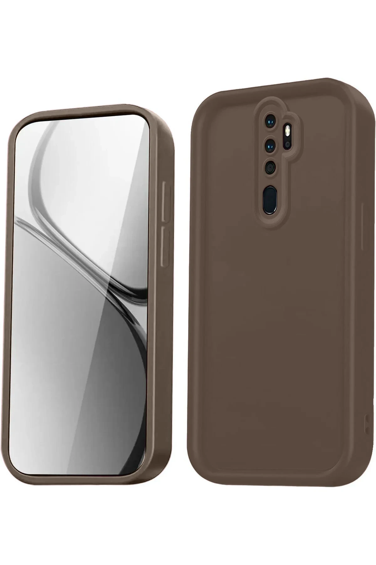 Newface Xiaomi Redmi Note 8 Pro Kılıf Viera Silikon - Kahverengi