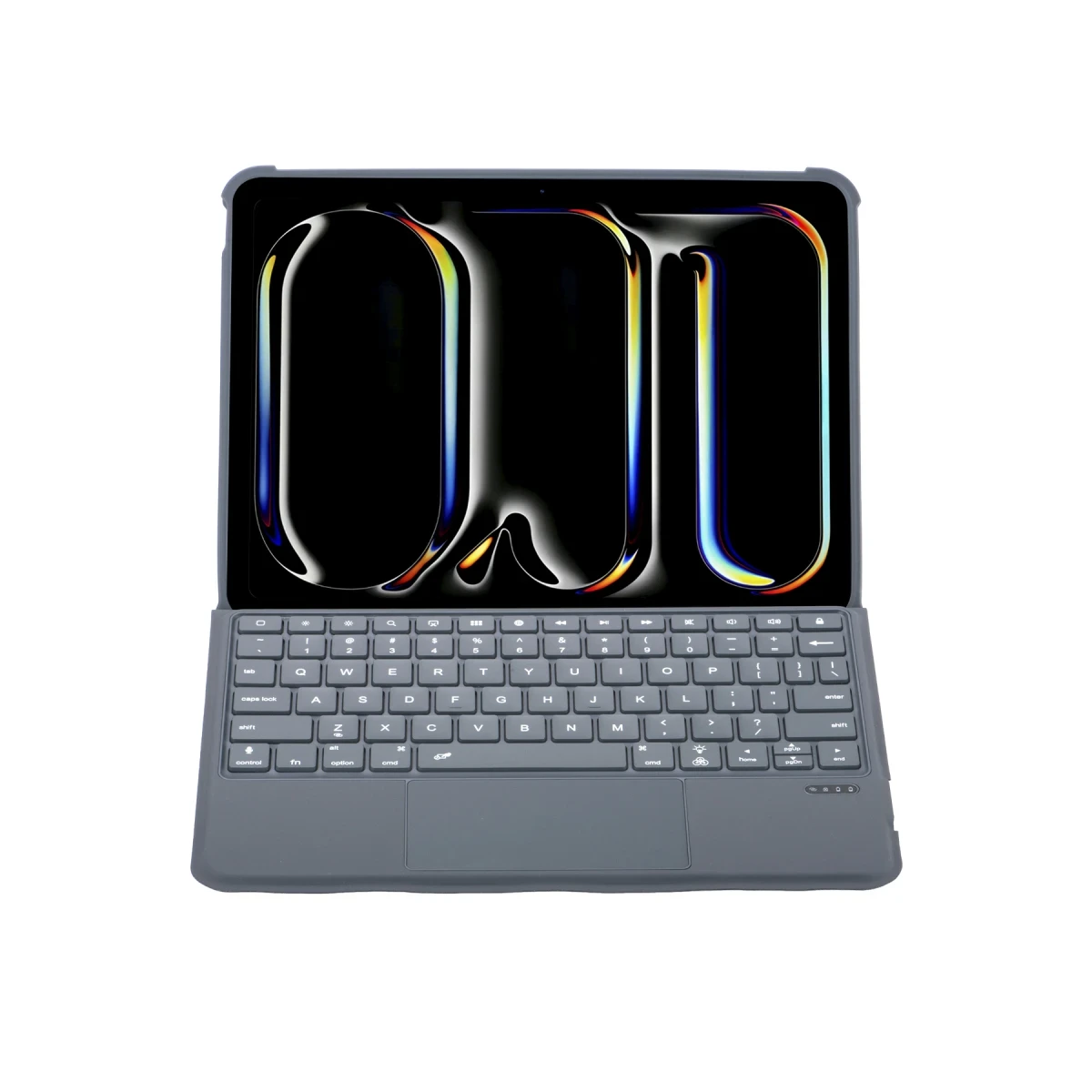 Newface Apple T5510D iPad Pro 13 (2024) Kılıf Palermo Ledli Klavyeli Standlı Tablet Kılıfı - Siyah — görsel 6