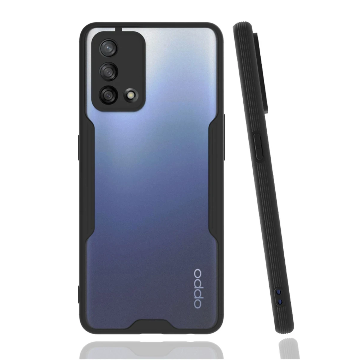 Newface Oppo A74 4G Kılıf Platin Silikon - Siyah — görsel 2