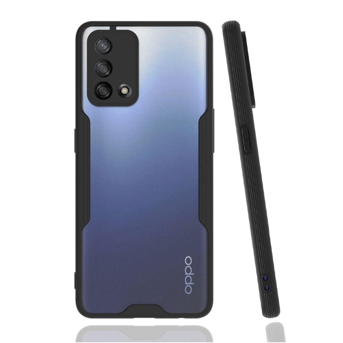 Newface Oppo A74 4G Kılıf Platin Silikon - Siyah — görsel 3