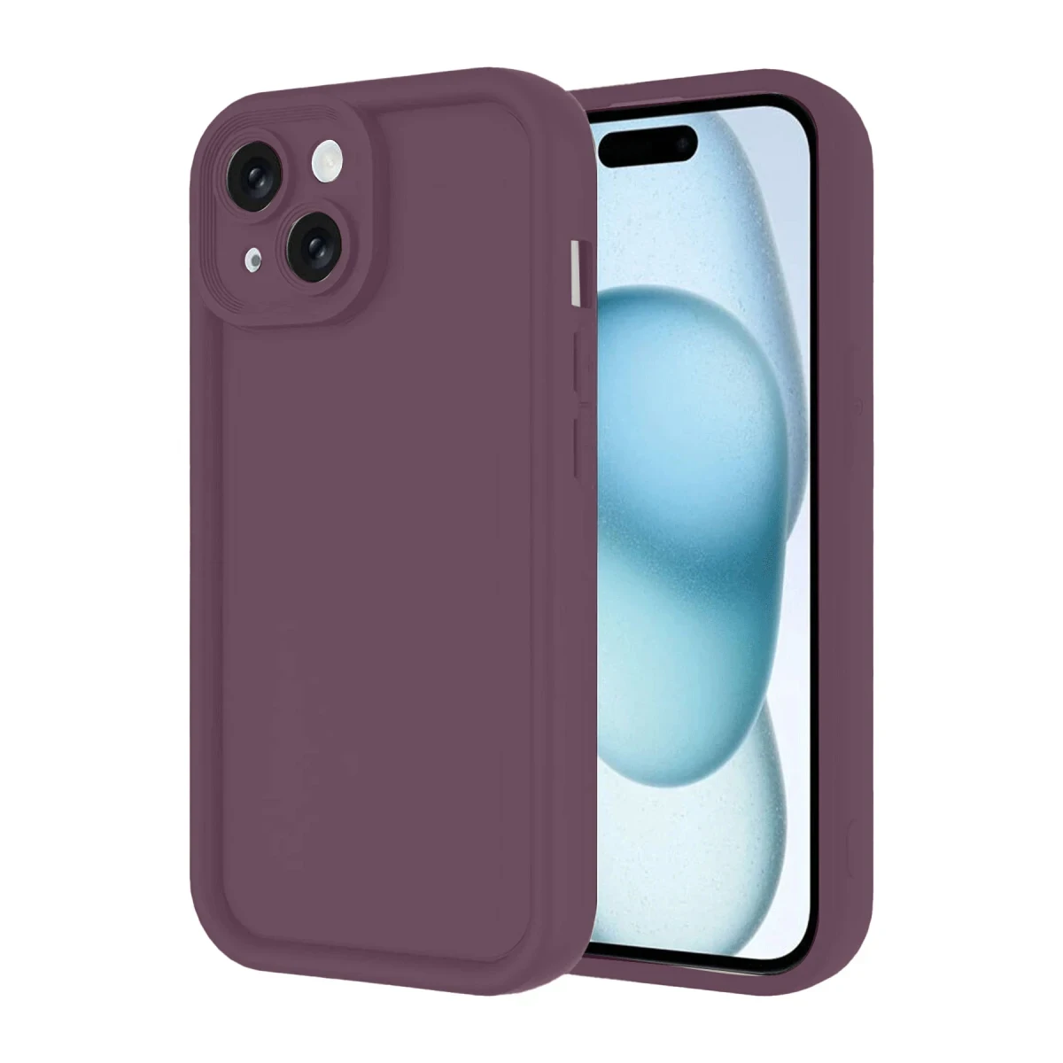 Newface Apple iPhone 14 Kılıf Viera Silikon - Mürdüm