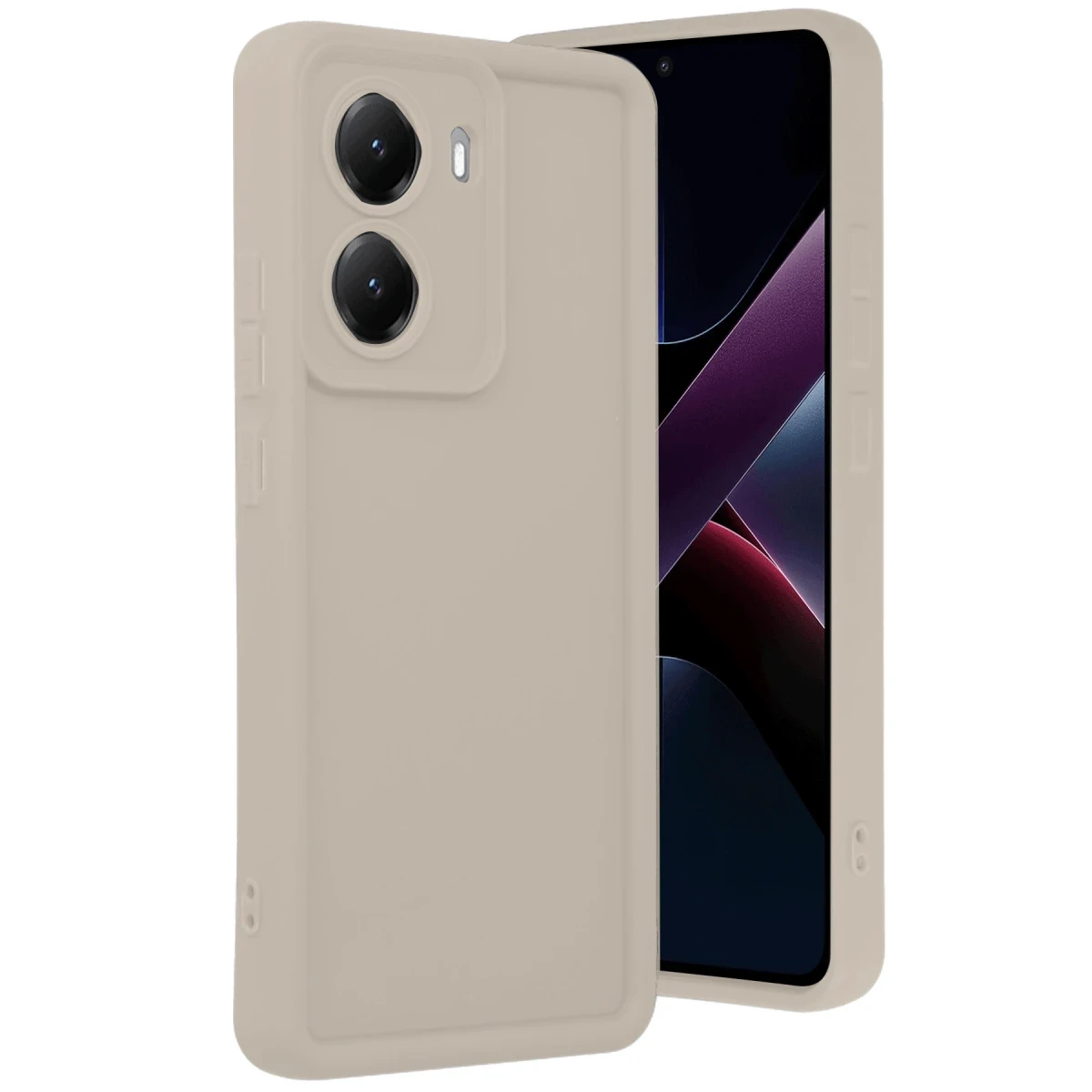 Newface Xiaomi Poco X7 Pro Viera Silikon - Krem