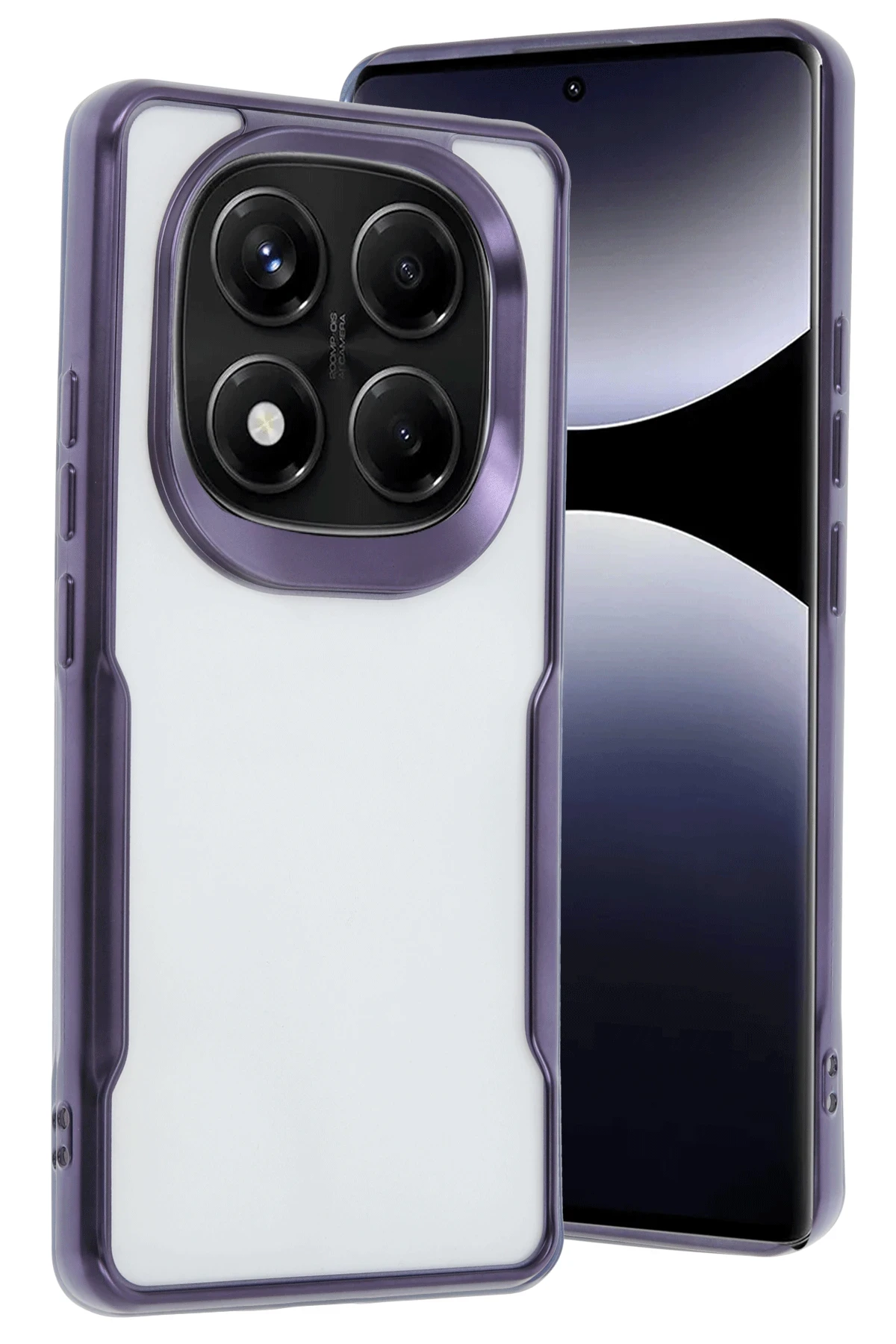 Newface Xiaomi Redmi Note 14 Pro 4G Kılıf Boyi Silikon Kapak - Derin Mor
