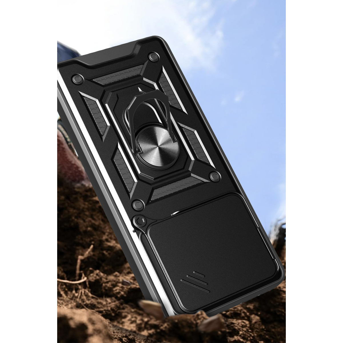 Newface Xiaomi Mi 15 Kılıf Pars Lens Yüzüklü Silikon - Siyah — görsel 11