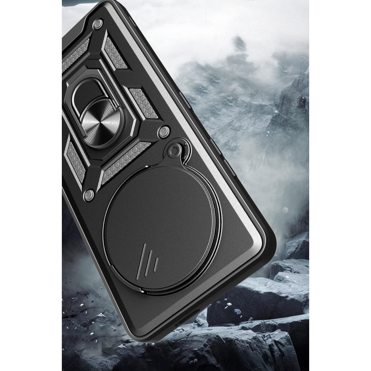 Newface Xiaomi Mi 15 Ultra Kılıf Pars Lens Yüzüklü Silikon - Siyah — görsel 8