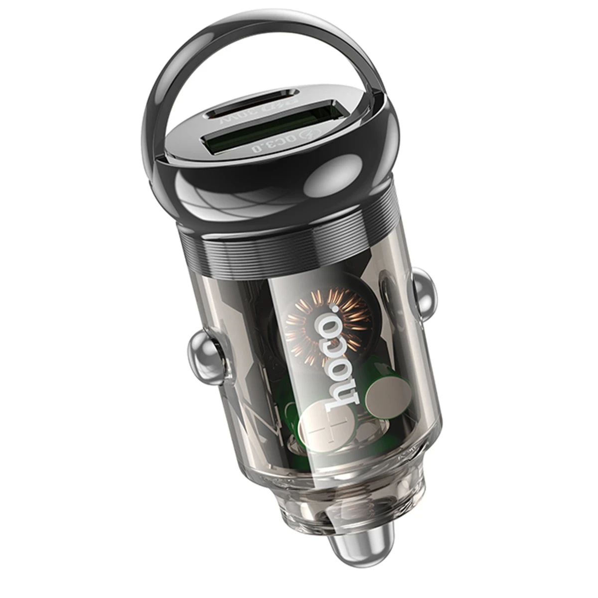 Hoco. Z53A PD 30W Type-C ve USB Çıkışlı Araç Şarjı - Siyah