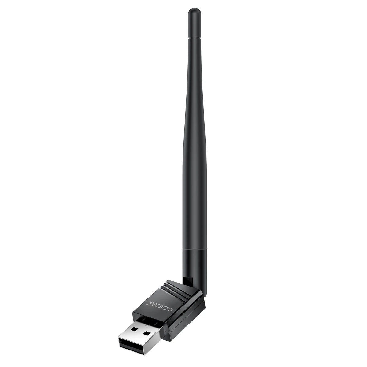 Yesido WP11 2.4GHz Wifi 4 180 Metre Açık Alan Menzilli 150 MB/S Wifi Adaptör - Siyah