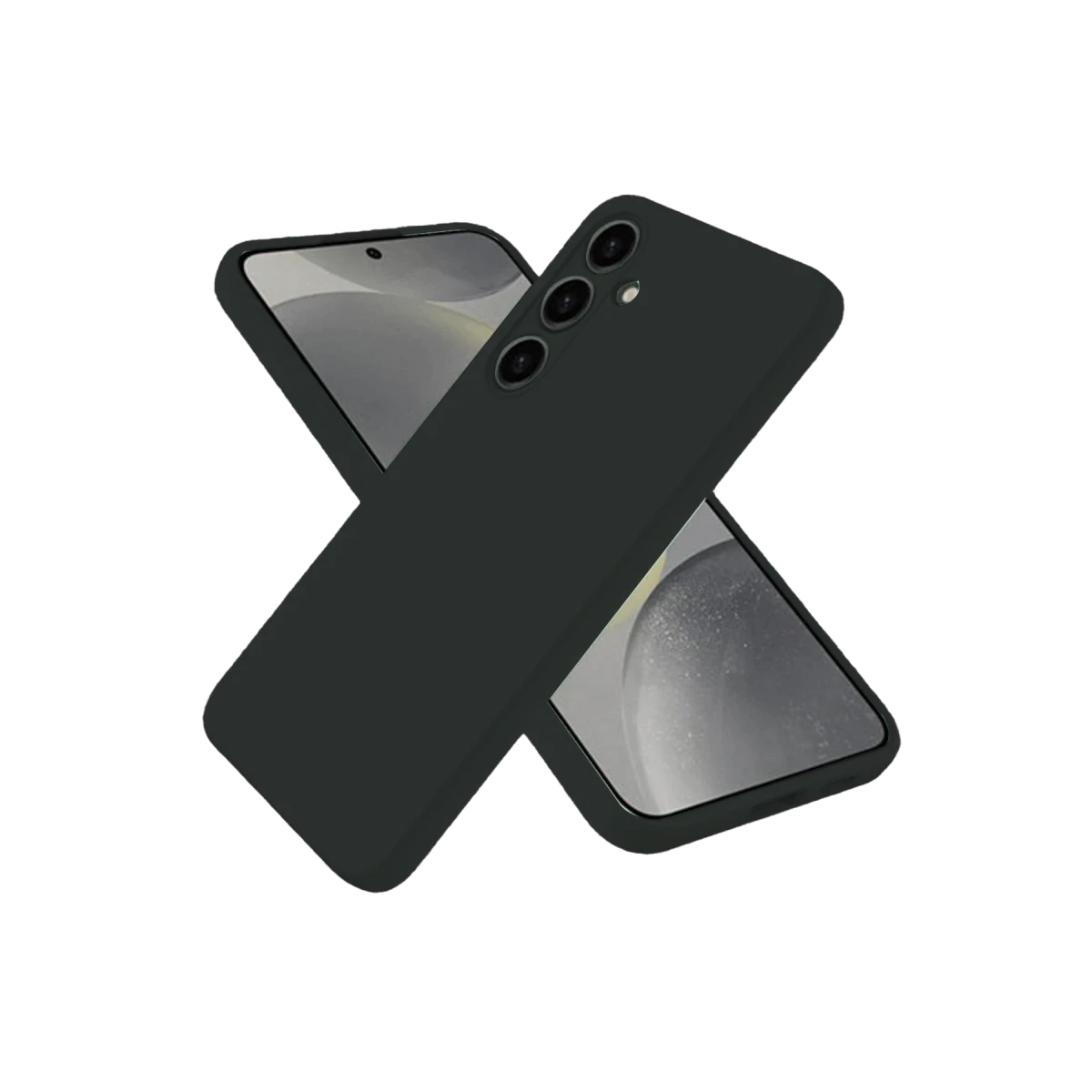 Newface Samsung Galaxy S25 Kılıf Nano içi Kadife Silikon - Siyah — görsel 2