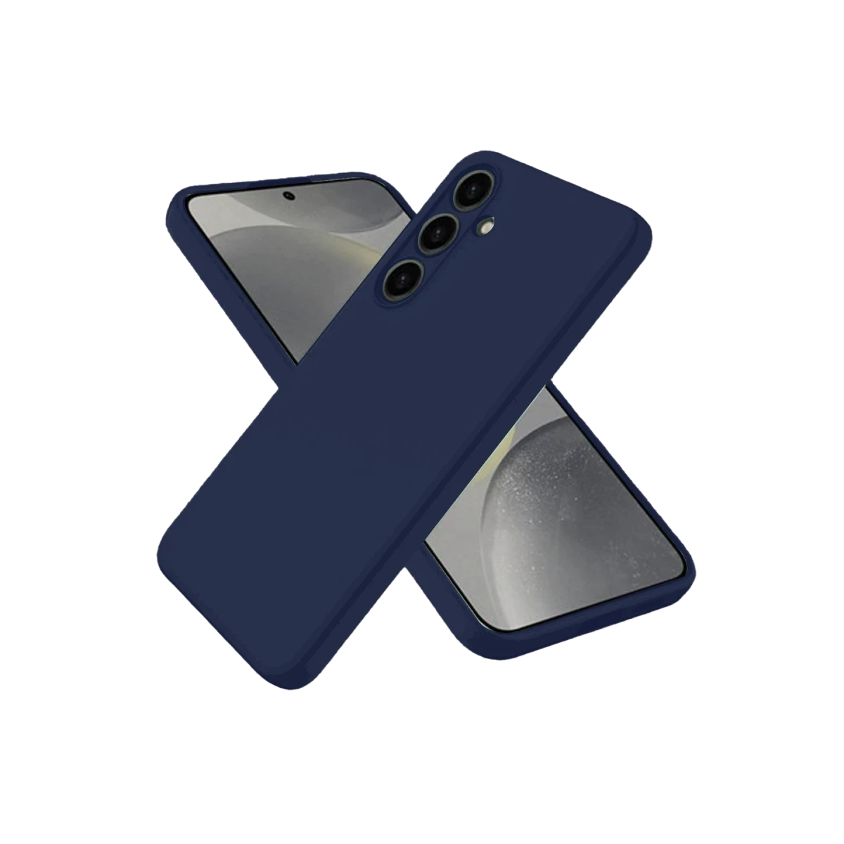 Newface Samsung Galaxy S25 Kılıf Nano içi Kadife Silikon - Lacivert