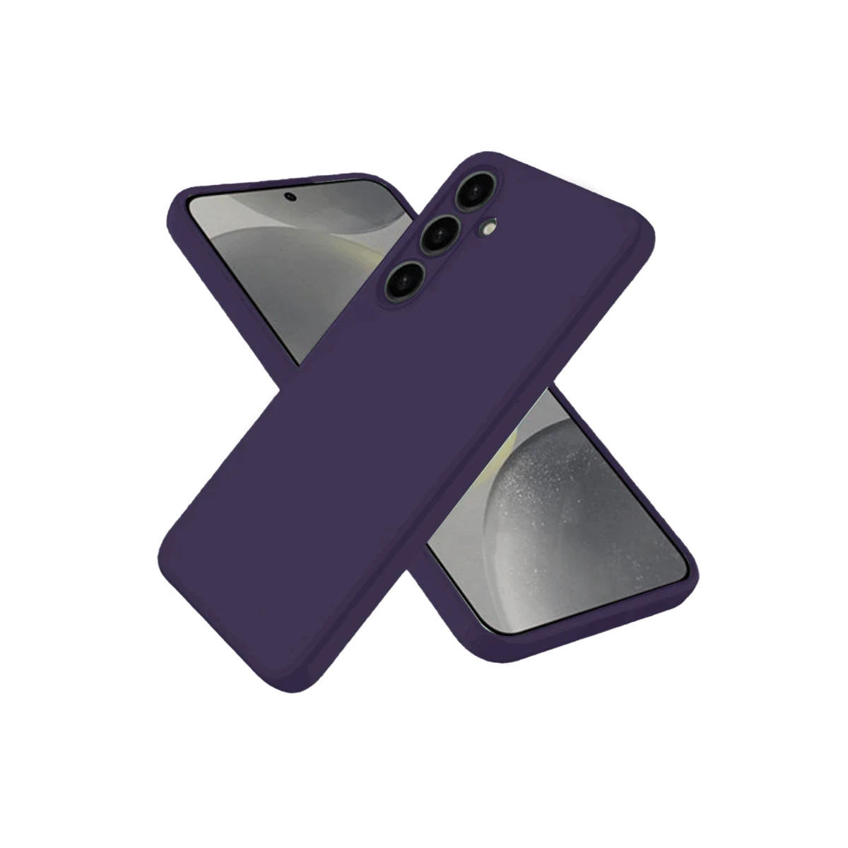 Newface Samsung Galaxy S25 Kılıf Nano içi Kadife Silikon - Mor