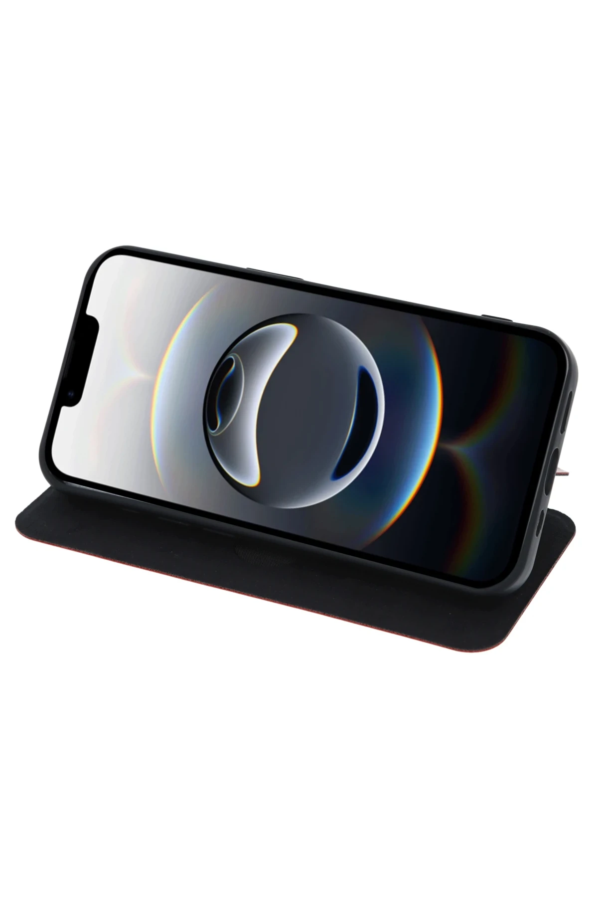 Newface iPhone 16E Kılıf Flip Cover - Taba