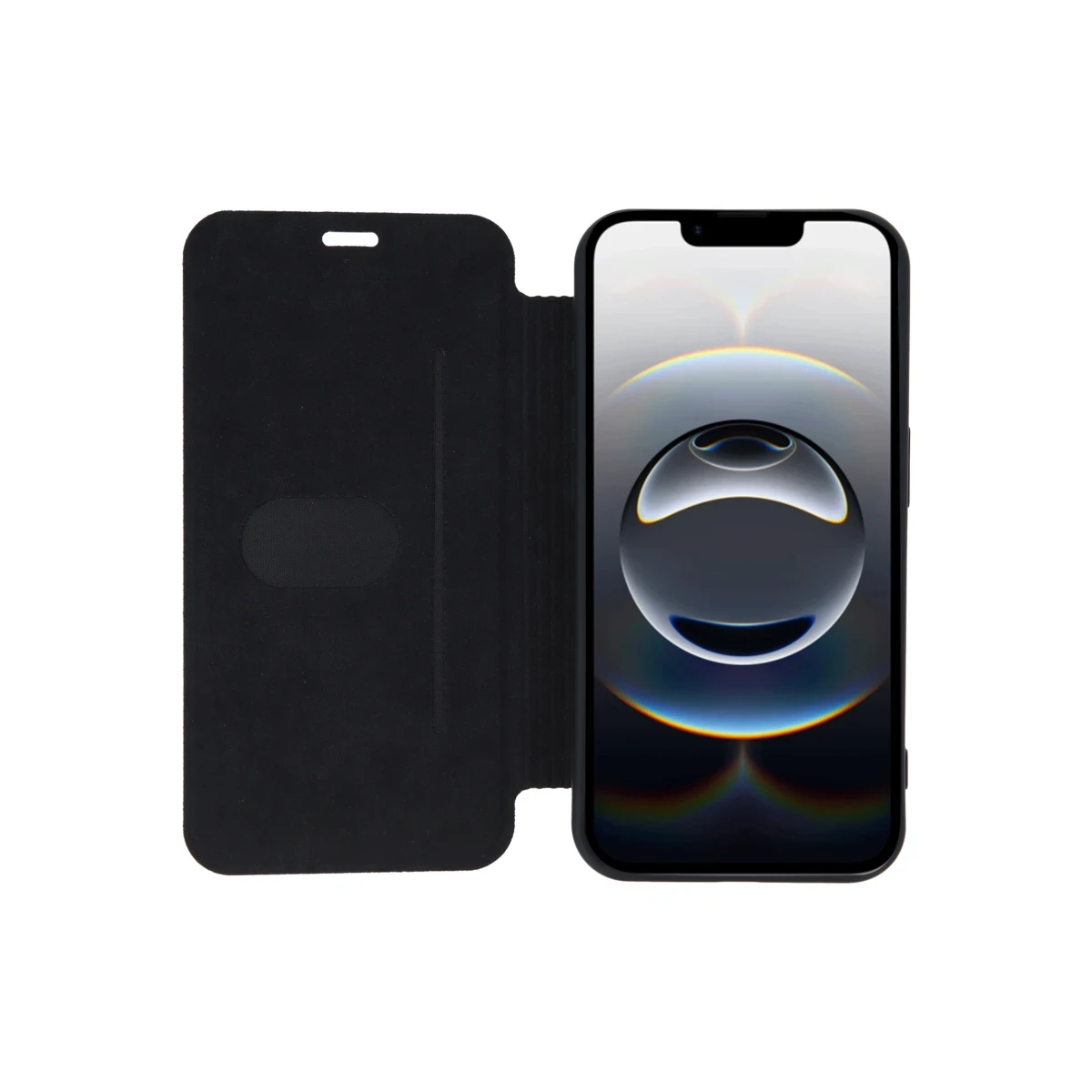 Newface Apple iPhone 16E Kılıf Flip Cover - Siyah — görsel 5