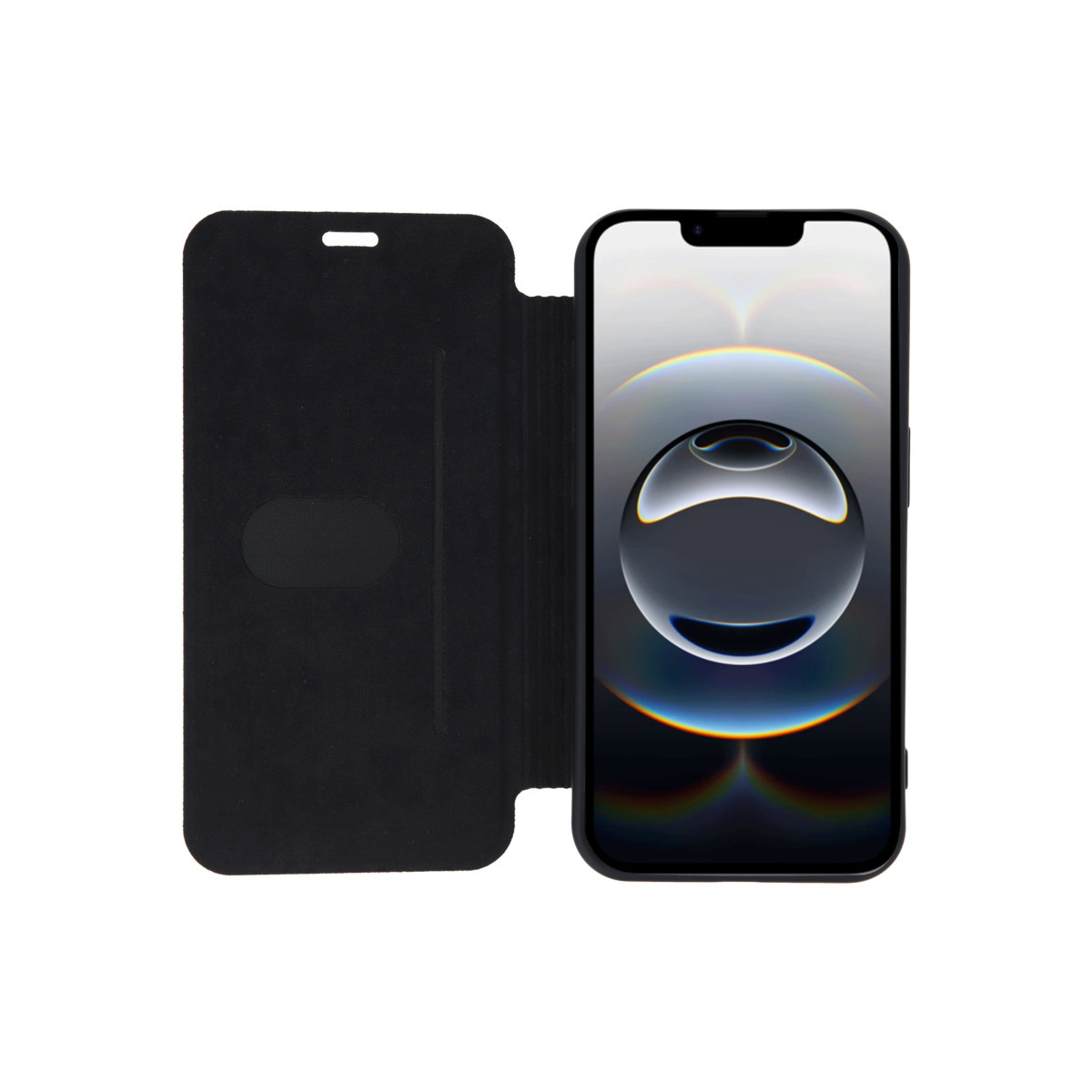 Newface Apple iPhone 16E Kılıf Flip Cover - Siyah — görsel 8