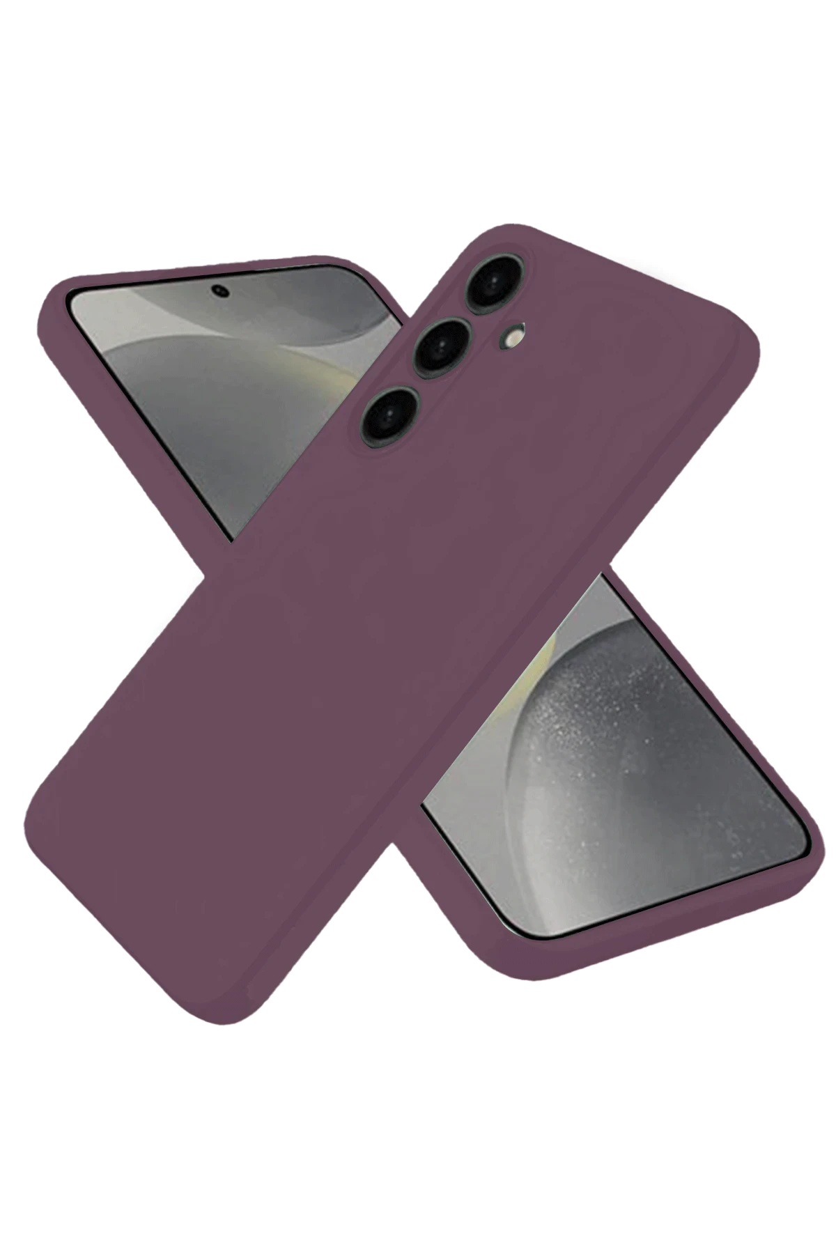 Newface Samsung Galaxy A06 Kılıf First Silikon - Mürdüm