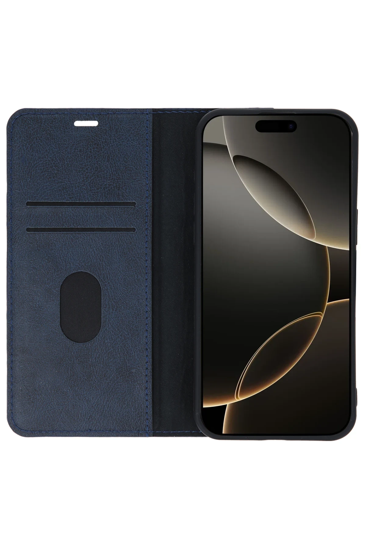 Newface iPhone 15 Pro Max Kılıf Trend S Plus Kapaklı Kılıf - Taba