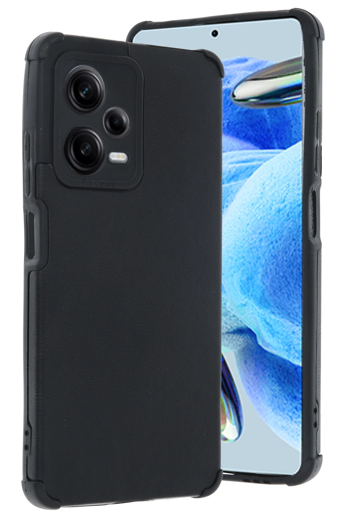 Newface Xiaomi Redmi Note 12 Pro Plus Kılıf Loop Deri Silikon - Siyah