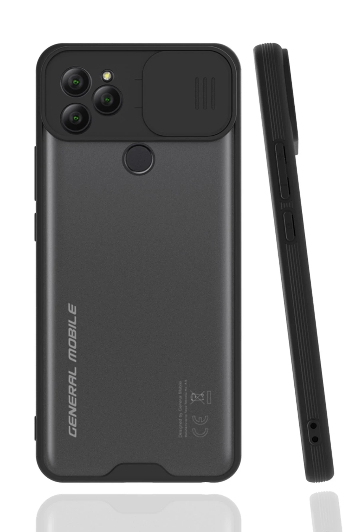 Newface General Mobile GM 22 Kılıf Platin Kamera Koruma Silikon - Siyah