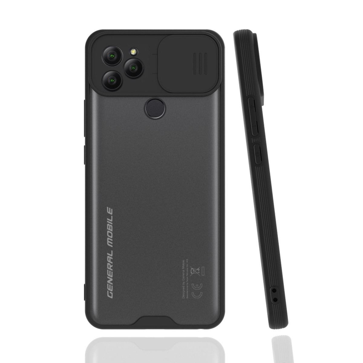 Newface General Mobile GM 22 Kılıf Platin Kamera Koruma Silikon - Siyah — görsel 3